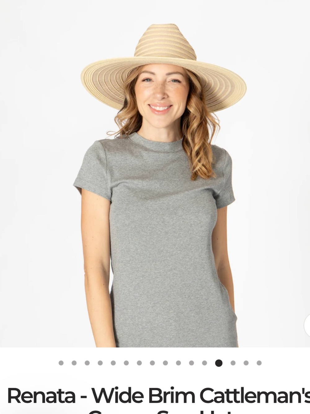 San Diego Hat Company Renata Wide-Brim Straw Sun Hat - Natural
